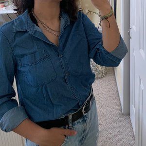 Classic denim button up